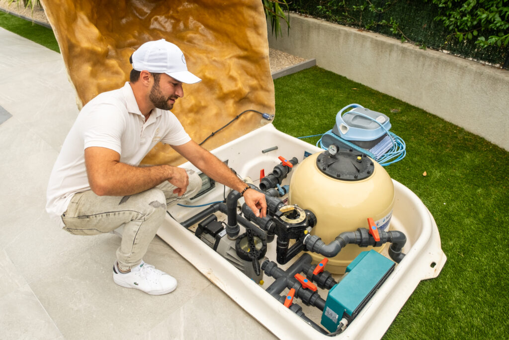 Contrôle technique des équipements de piscine d'une villa